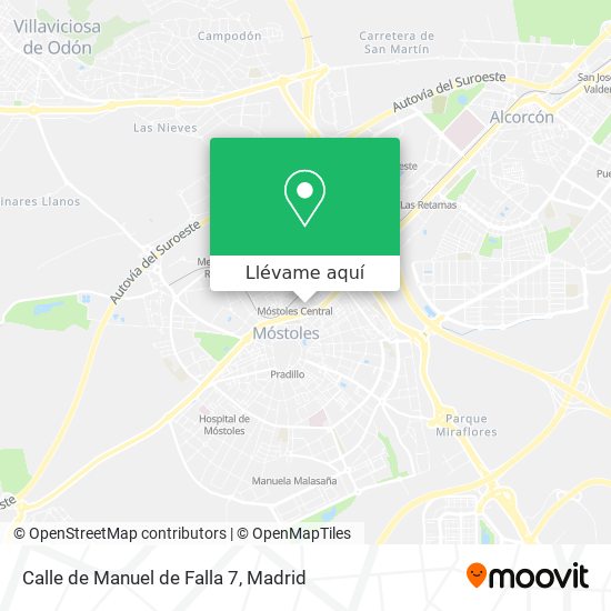 Mapa Calle de Manuel de Falla 7