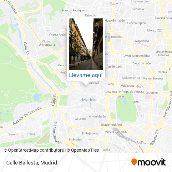 Mapa Calle Ballesta