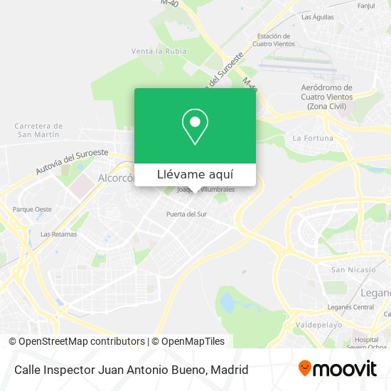 Mapa Calle Inspector Juan Antonio Bueno