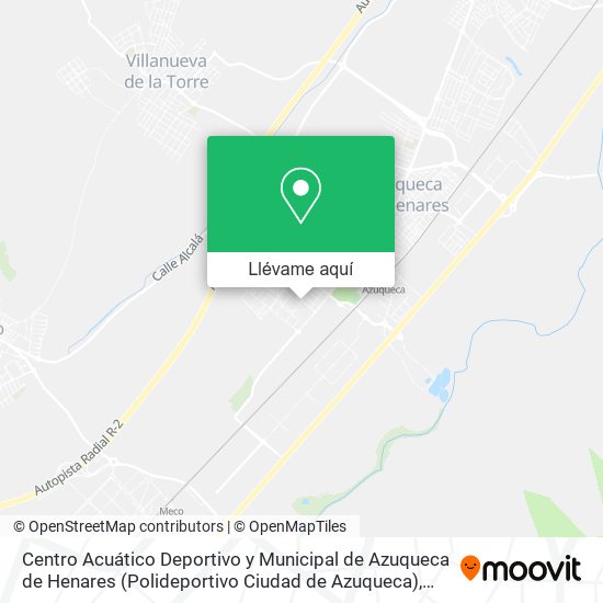 Mapa Centro Acuático Deportivo y Municipal de Azuqueca de Henares (Polideportivo Ciudad de Azuqueca)