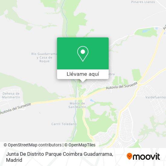 Mapa Junta De Distrito Parque Coimbra Guadarrama