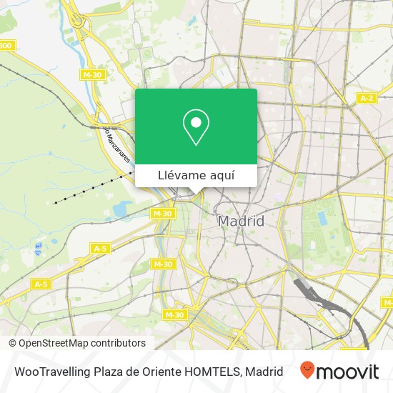 Mapa WooTravelling Plaza de Oriente HOMTELS