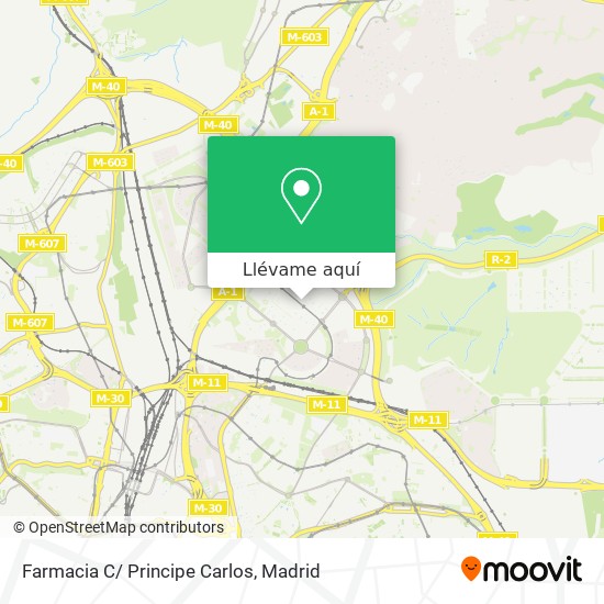 Mapa Farmacia C/ Principe Carlos