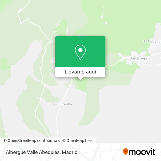 Mapa Albergue Valle Abedules