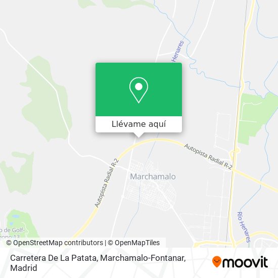 Mapa Carretera De La Patata, Marchamalo-Fontanar