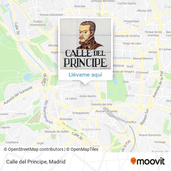 Mapa Calle del Principe