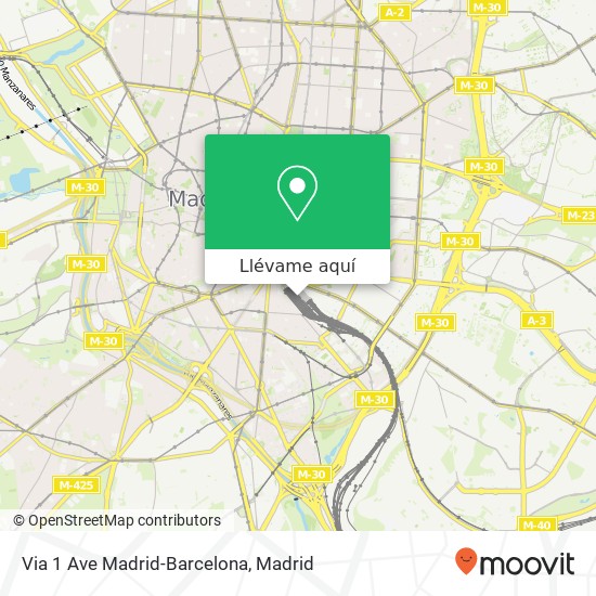 Mapa Via 1 Ave Madrid-Barcelona