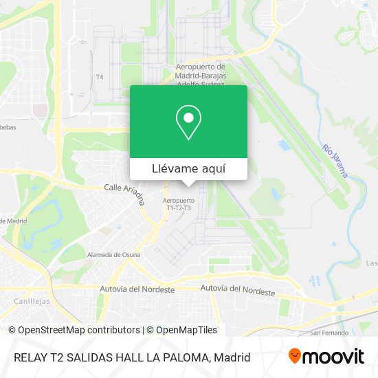 Mapa RELAY T2 SALIDAS HALL LA PALOMA