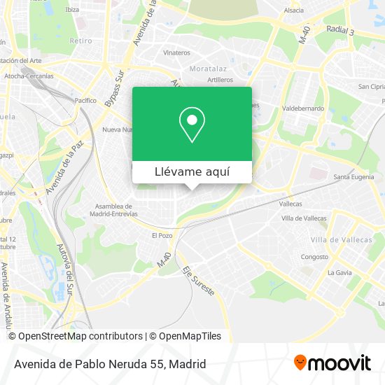 Mapa Avenida de Pablo Neruda 55