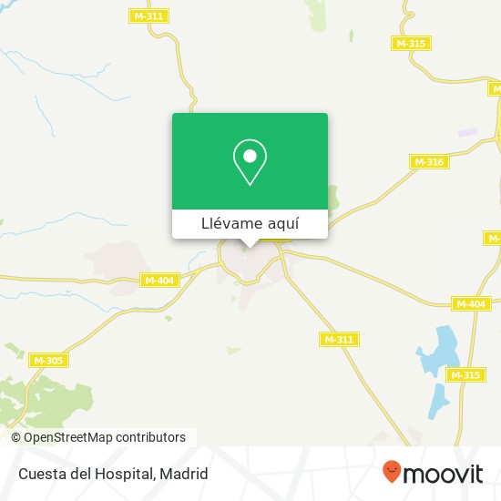 Mapa Cuesta del Hospital