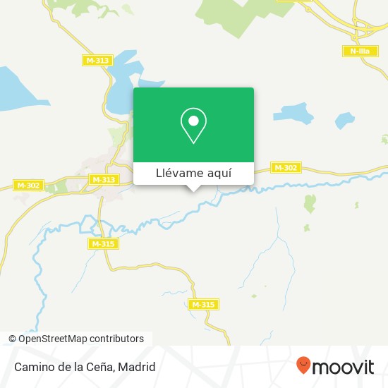 Mapa Camino de la Ceña