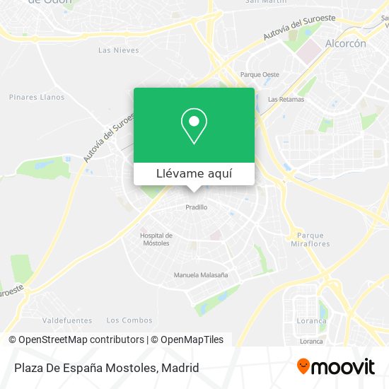 Mapa Plaza De España Mostoles