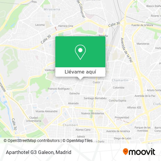 Mapa Aparthotel G3 Galeon