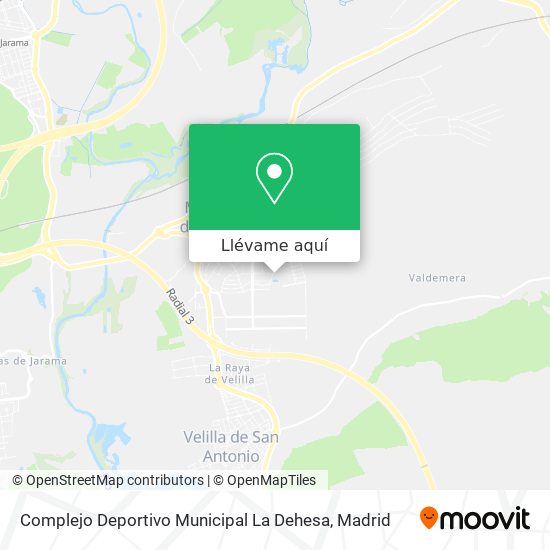 Mapa Complejo Deportivo Municipal La Dehesa