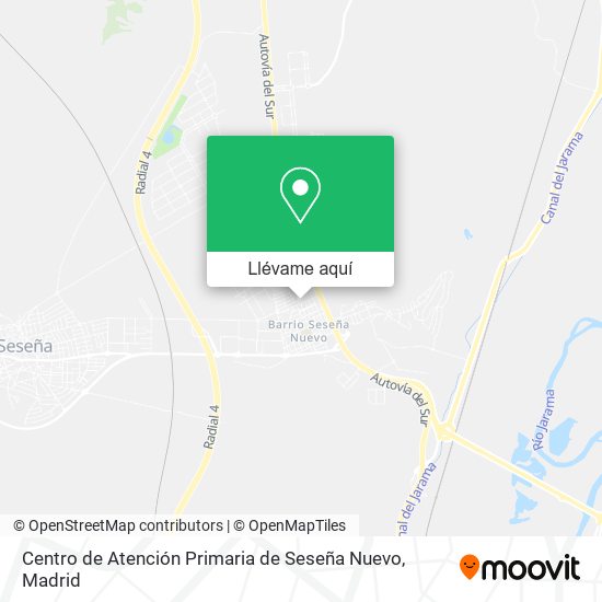 Mapa Centro de Atención Primaria de Seseña Nuevo