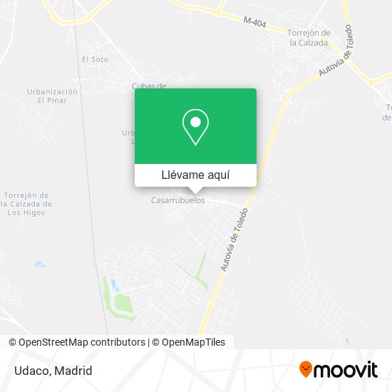 Mapa Udaco