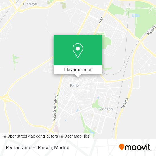 Mapa Restaurante El Rincón