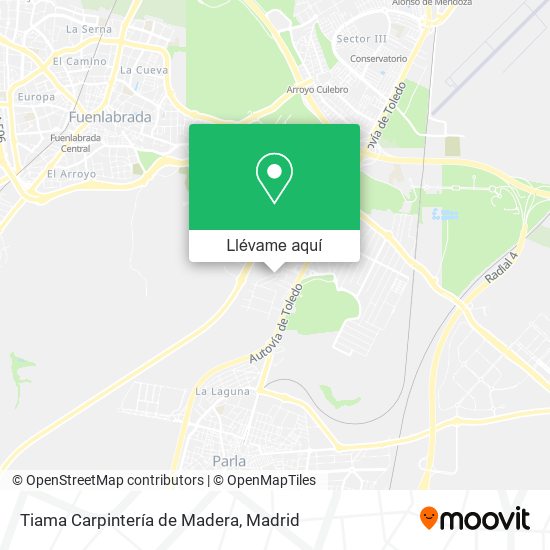 Mapa Tiama Carpintería de Madera