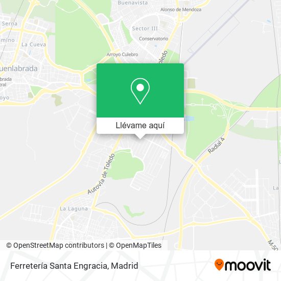 Mapa Ferretería Santa Engracia