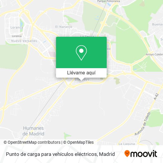 Mapa Punto de carga para vehículos eléctricos