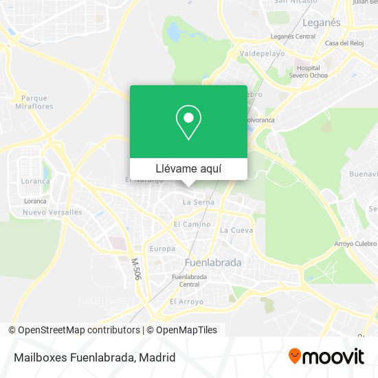 Mapa Mailboxes Fuenlabrada