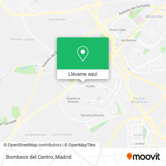 Mapa Bombeos del Centro