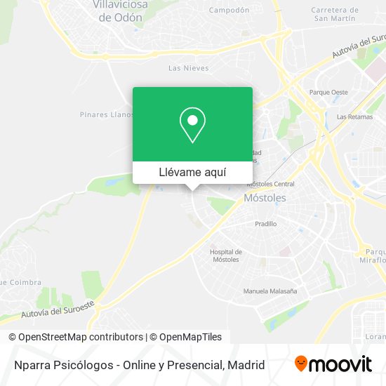 Mapa Nparra Psicólogos - Online y Presencial