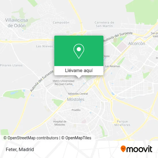 Mapa Feter