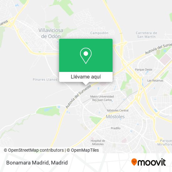 Mapa Bonamara Madrid
