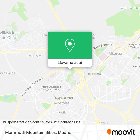 Mapa Mammoth Mountain Bikes