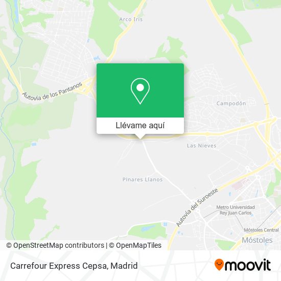 Mapa Carrefour Express Cepsa