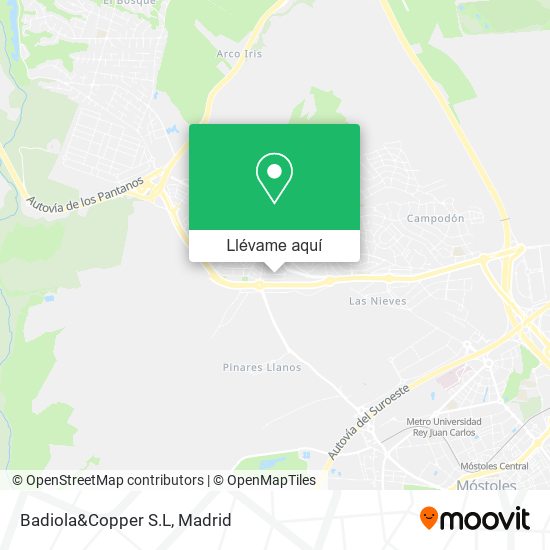 Mapa Badiola&Copper S.L
