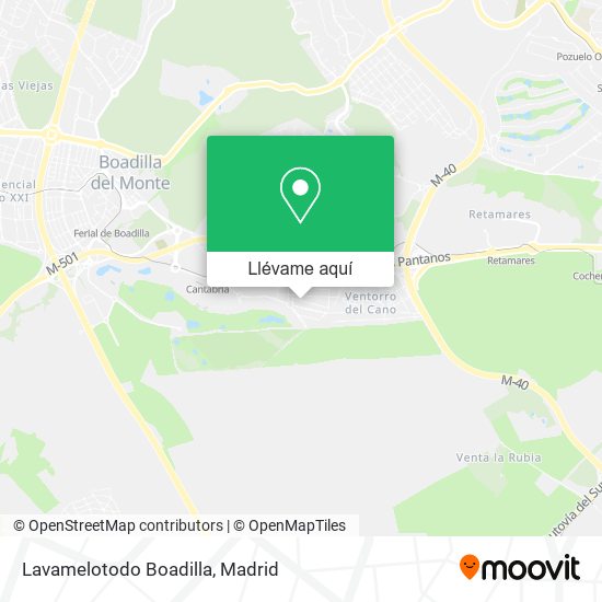 Mapa Lavamelotodo Boadilla