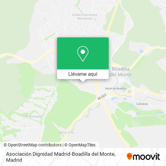 Mapa Asociación Dignidad Madrid-Boadilla del Monte