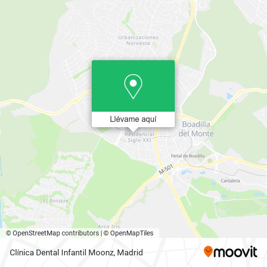Mapa Clínica Dental Infantil Moonz