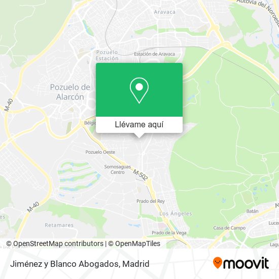 Mapa Jiménez y Blanco Abogados
