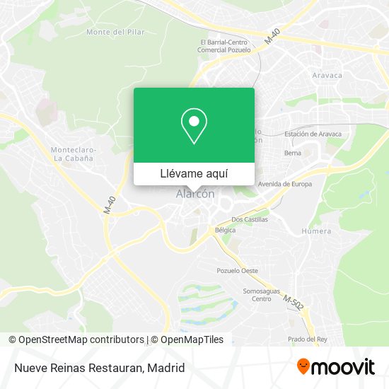 Mapa Nueve Reinas Restauran