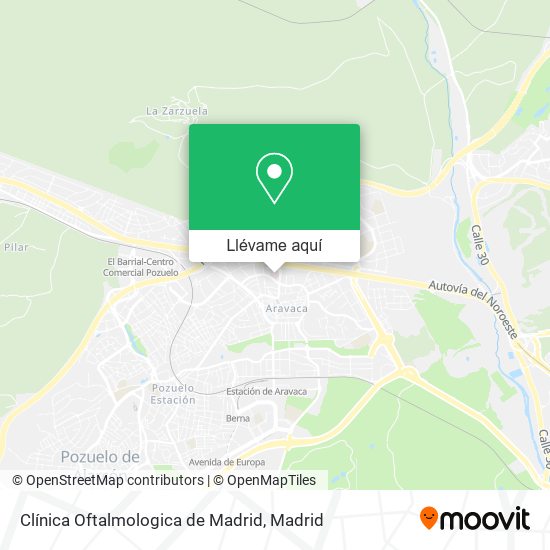 Mapa Clínica Oftalmologica de Madrid