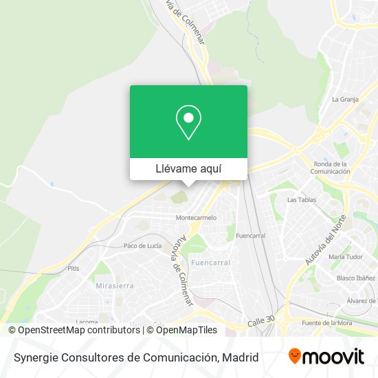 Mapa Synergie Consultores de Comunicación