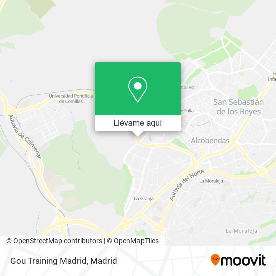 Mapa Gou Training Madrid