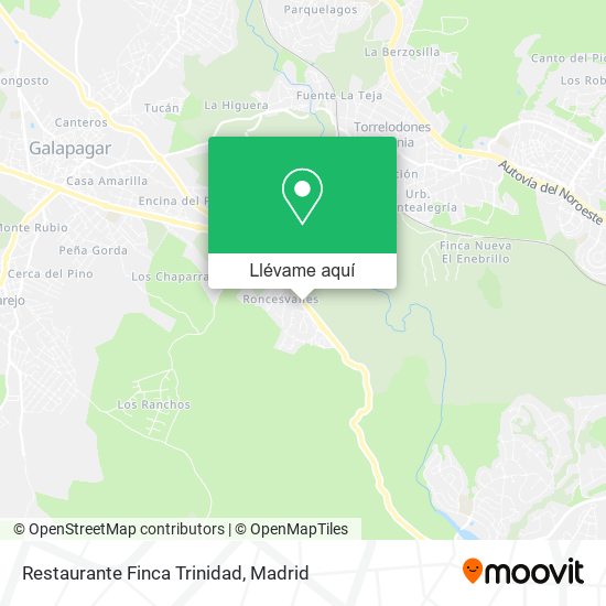 Mapa Restaurante Finca Trinidad