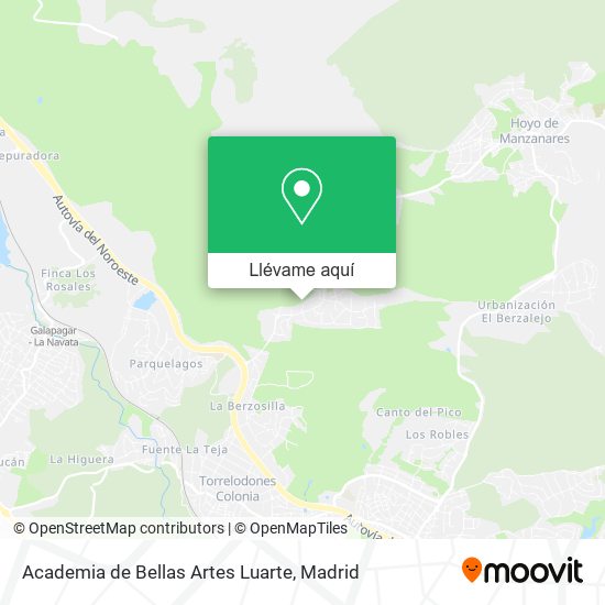 Mapa Academia de Bellas Artes Luarte