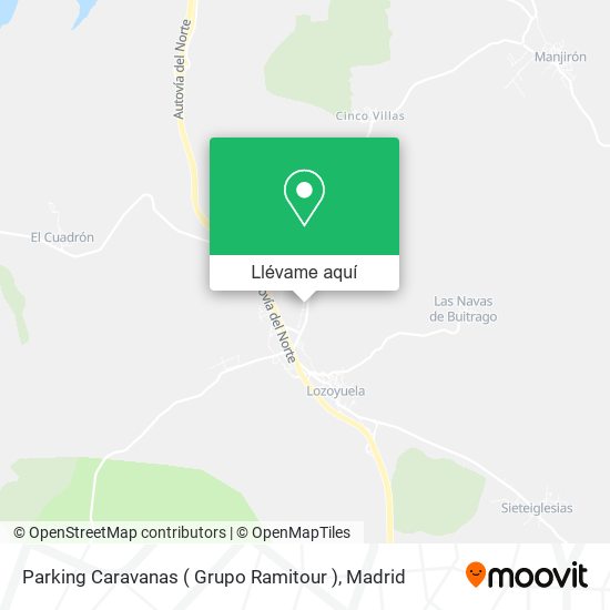 Mapa Parking Caravanas ( Grupo Ramitour )