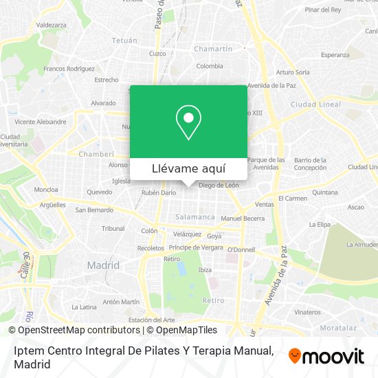 Mapa Iptem Centro Integral De Pilates Y Terapia Manual