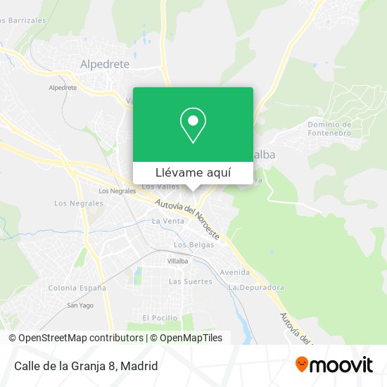 Mapa Calle de la Granja 8