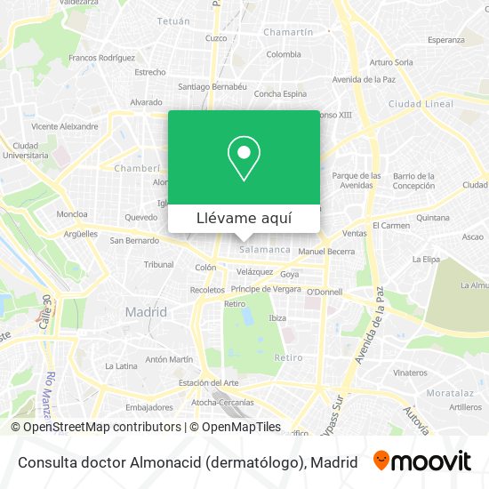 Mapa Consulta doctor Almonacid (dermatólogo)