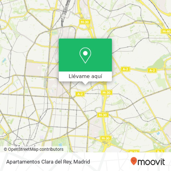 Mapa Apartamentos Clara del Rey