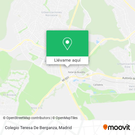 Mapa Colegio Teresa De Berganza