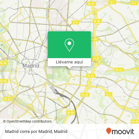 Mapa Madrid corre por Madrid