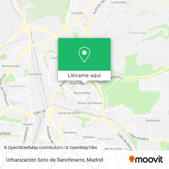 Mapa Urbanización Soto de Sanchinarro